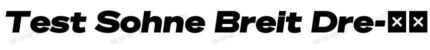 Test Sohne Breit Dre字体转换